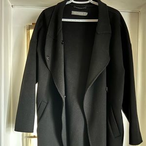 Simons cocoon wool coat